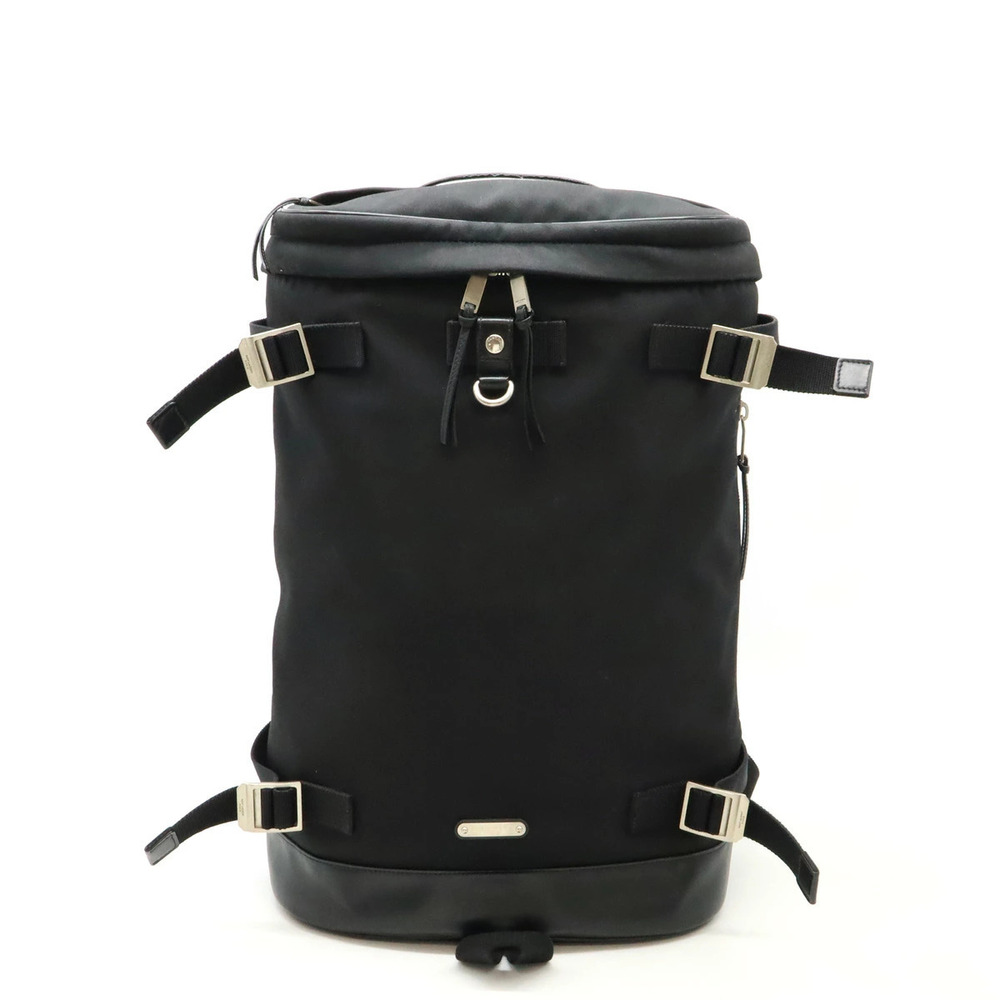 SAINT LAURENT PARIS YSL Yves Lacington Lace Backpack Rucksack Canvas Black